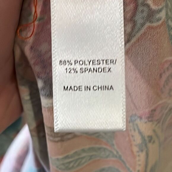 Cuddl Duds Parrot Pineapple Wide Leg Flexwear Jumpsuit Small - Picture 5 of 6